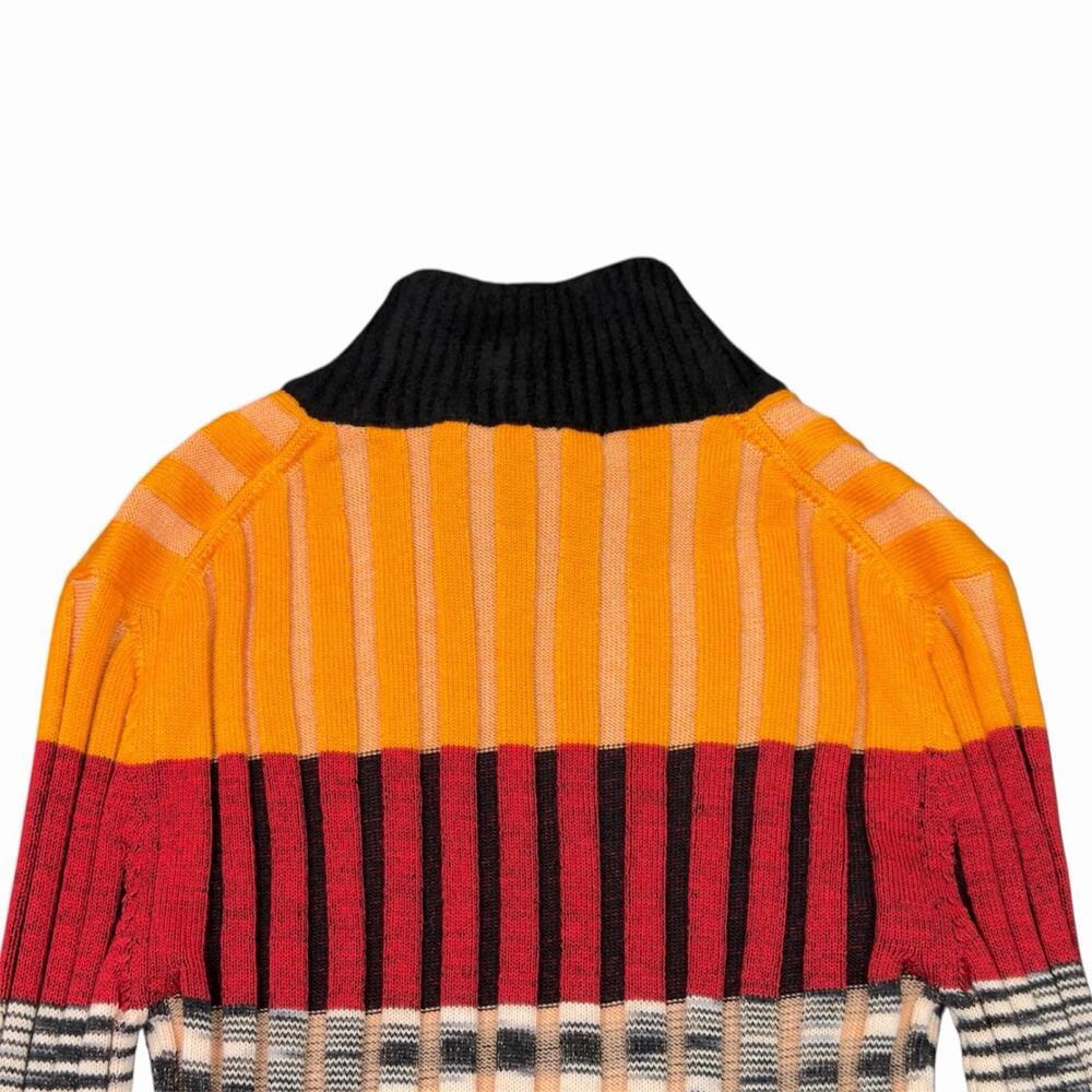 Missoni Made in Italy Wool Multicolor Turtleneck Sweater Dress Size 36 - Picture 7 of 9